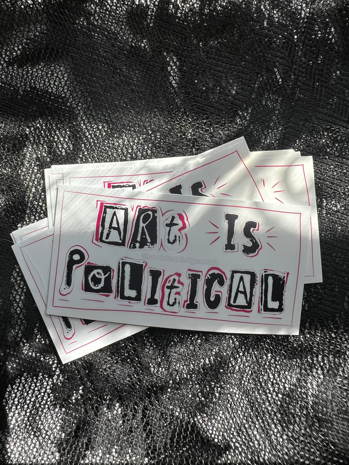 Art Is Political Sticker