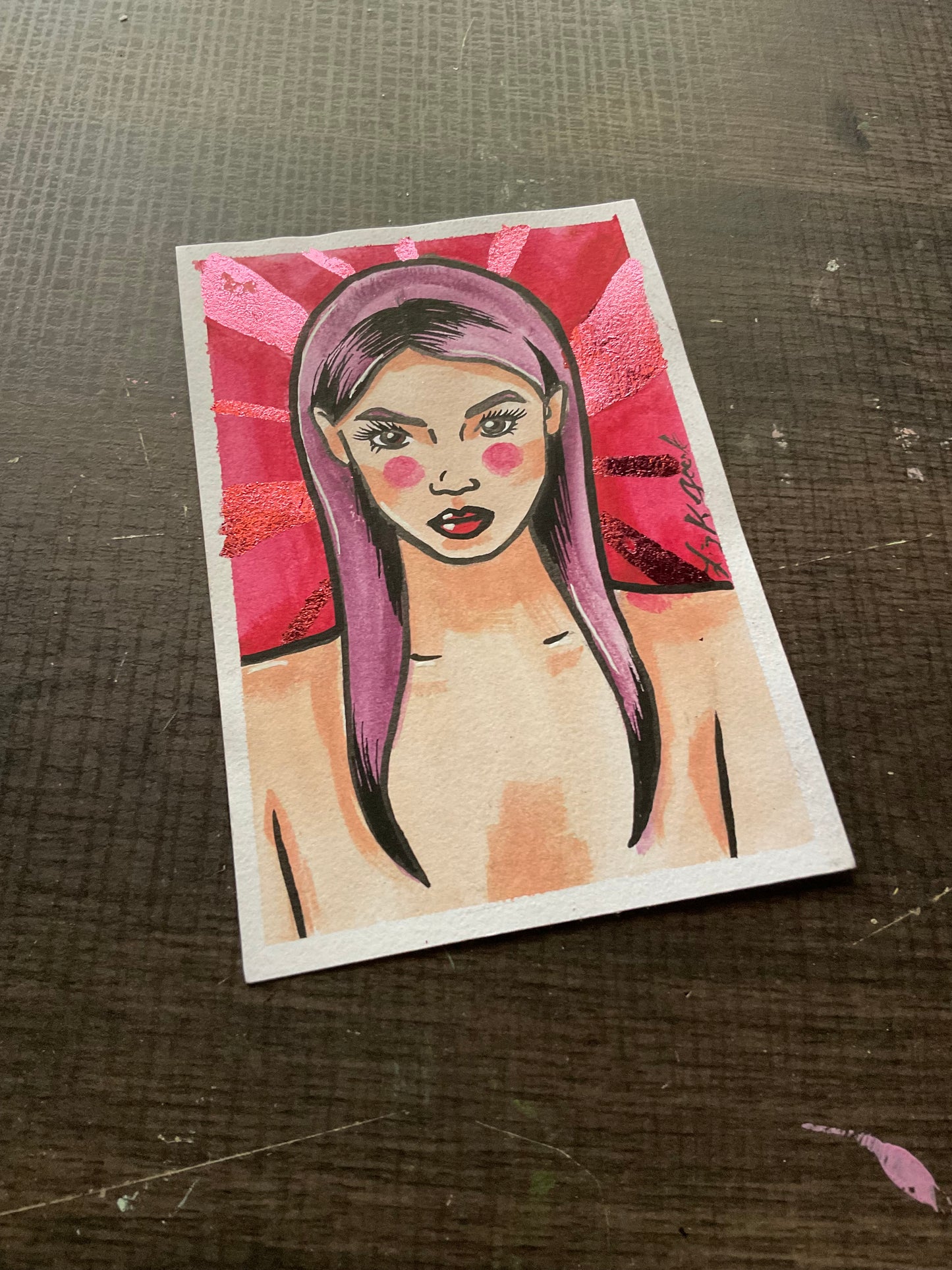 4x6 Mixed Media Paintings