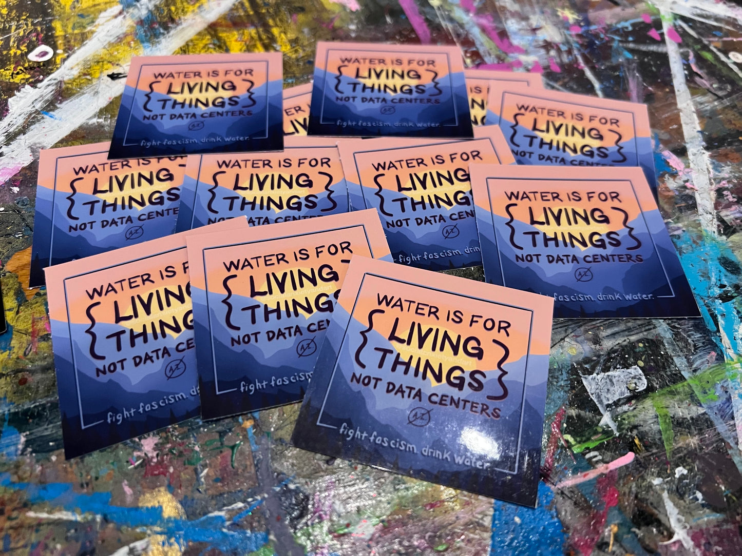 Water Is For Living Things - Sticker