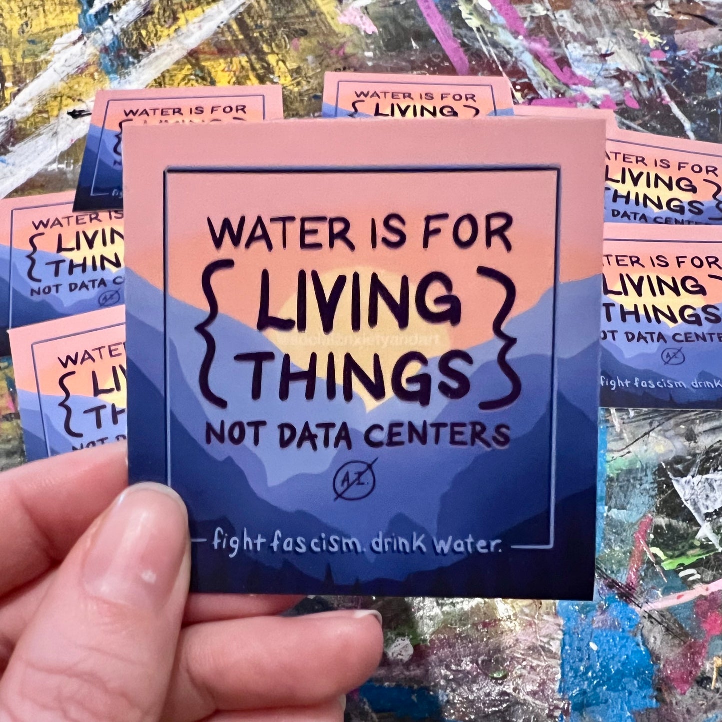 Water Is For Living Things - Sticker