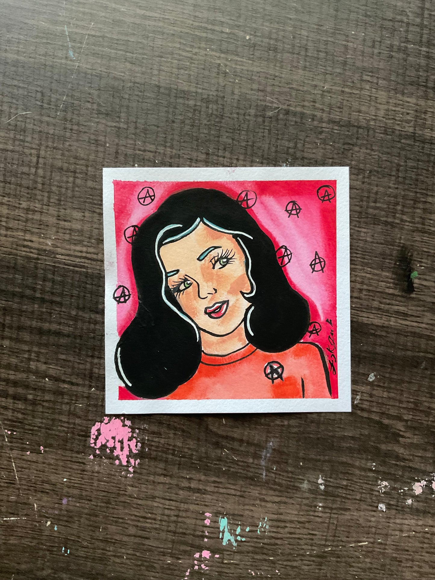 4x4 Mixed Media Paintings