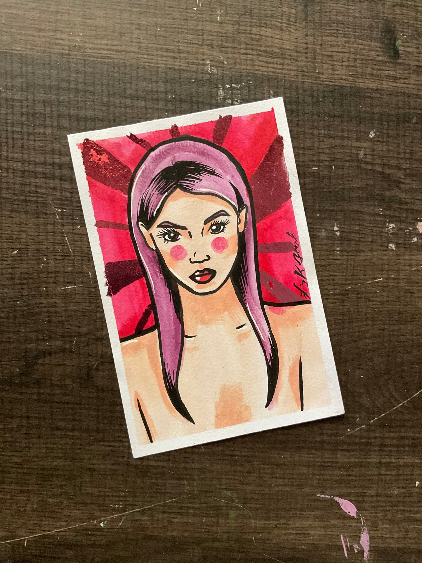 4x6 Mixed Media Paintings
