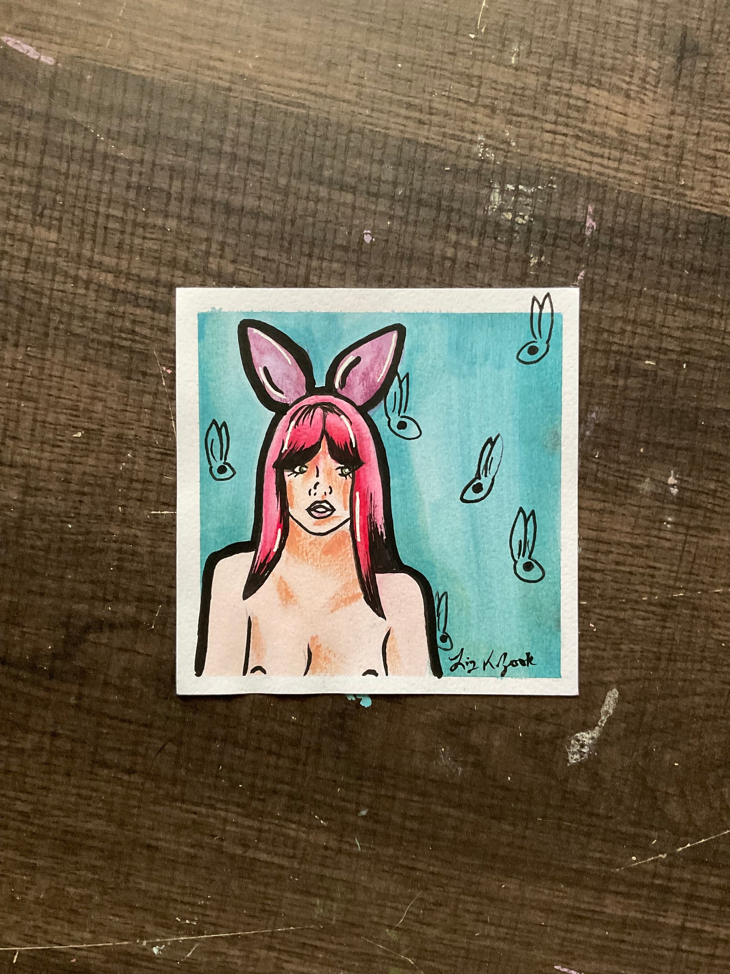 4x4 Mixed Media Paintings