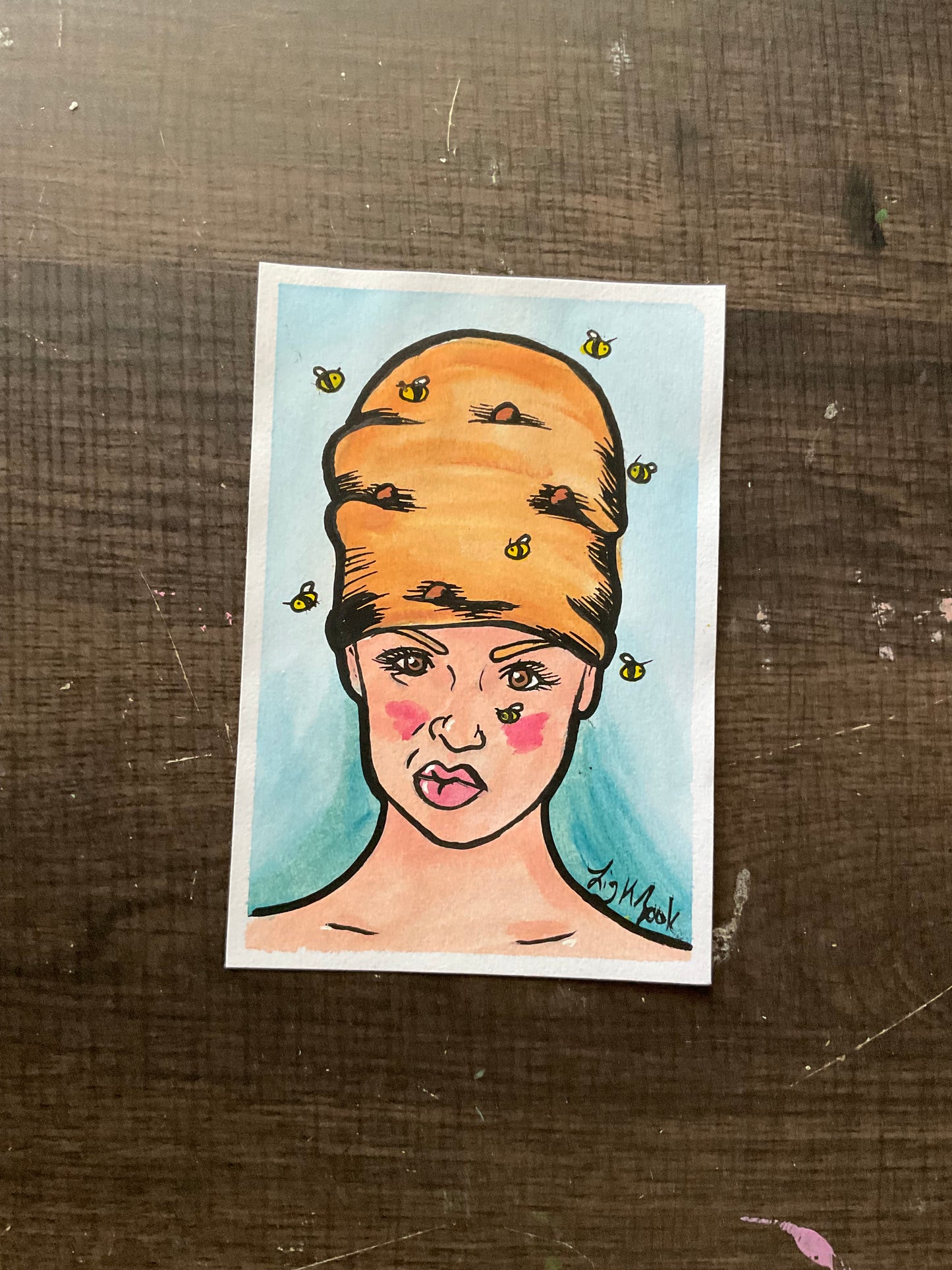 4x6 Mixed Media Paintings