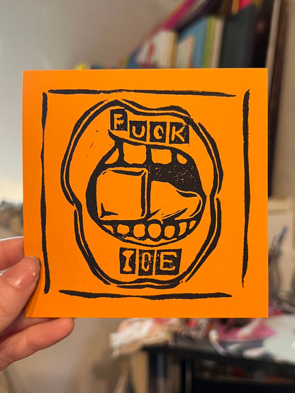 Fuck ICE print