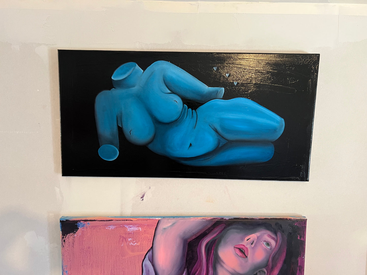 Blue Recline (on canvas)