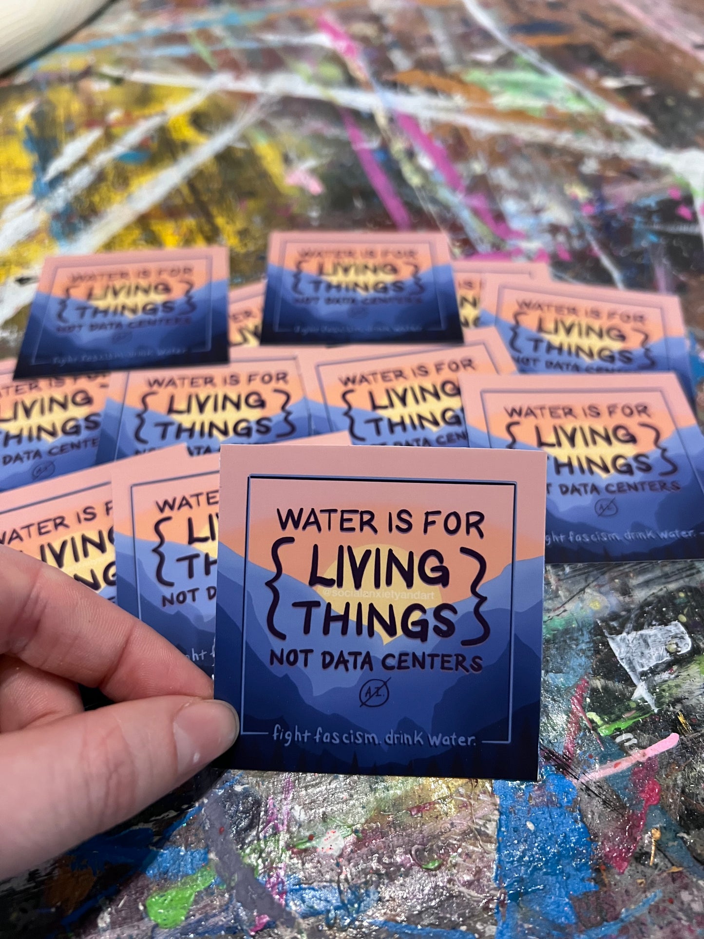 Water Is For Living Things - Sticker