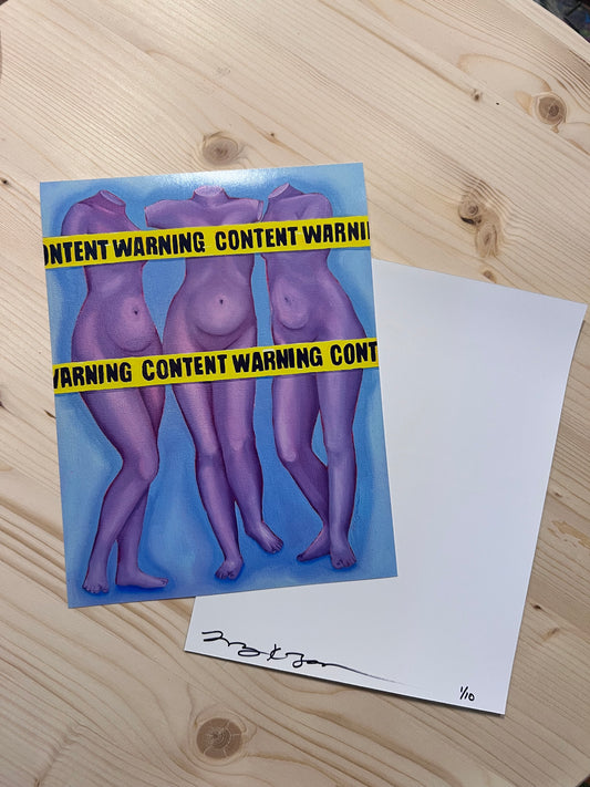 Content Warning - Prints