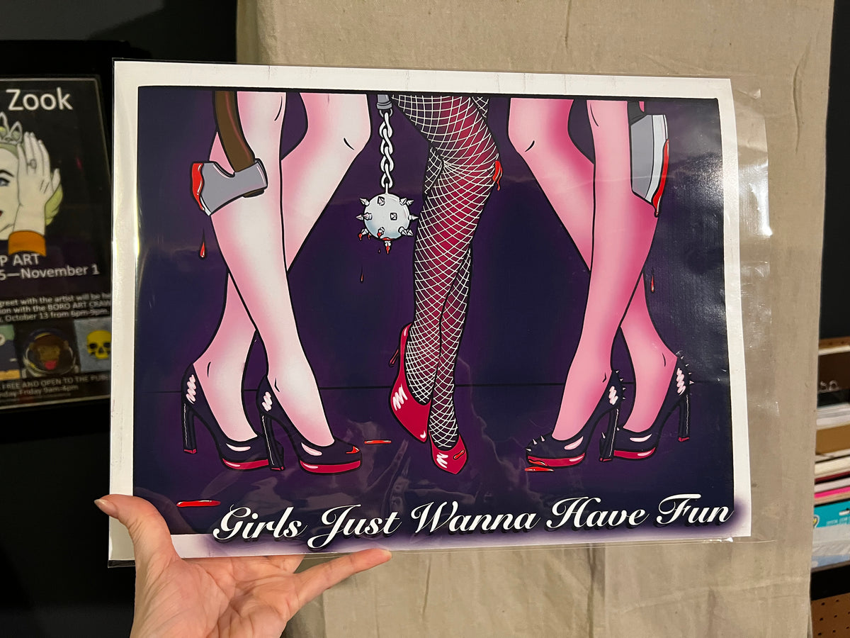 Girls Just Wanna Have Fun NEON VIBE (Print)