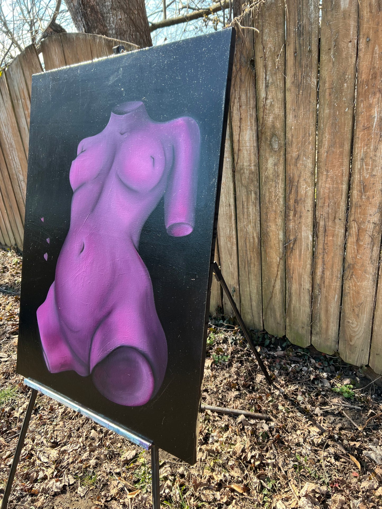 Pink Broken Statue