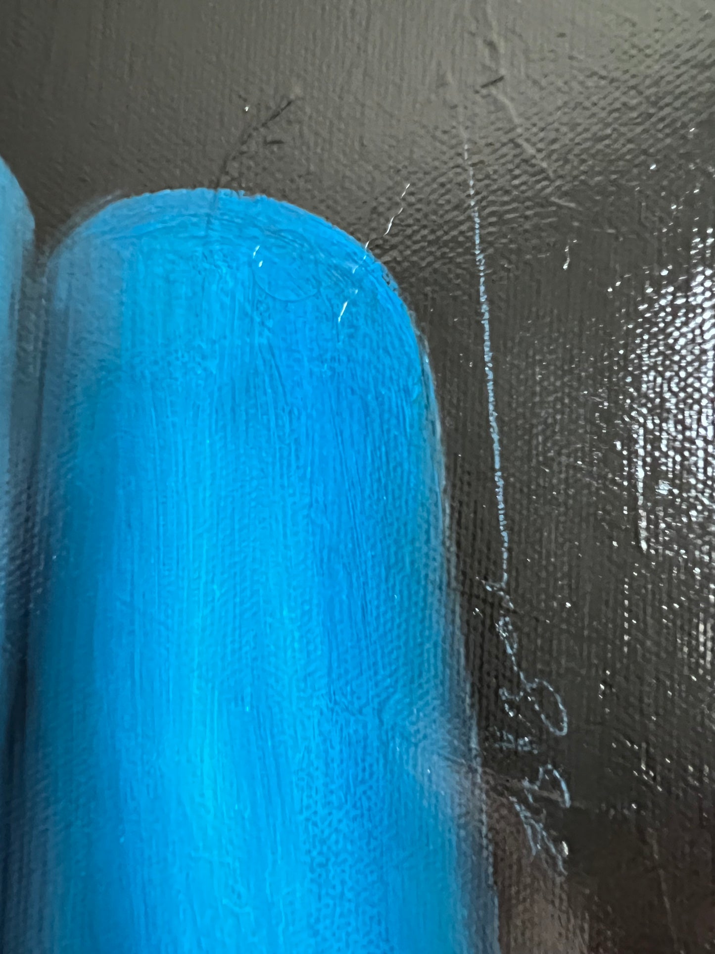 Blue Recline (on canvas)