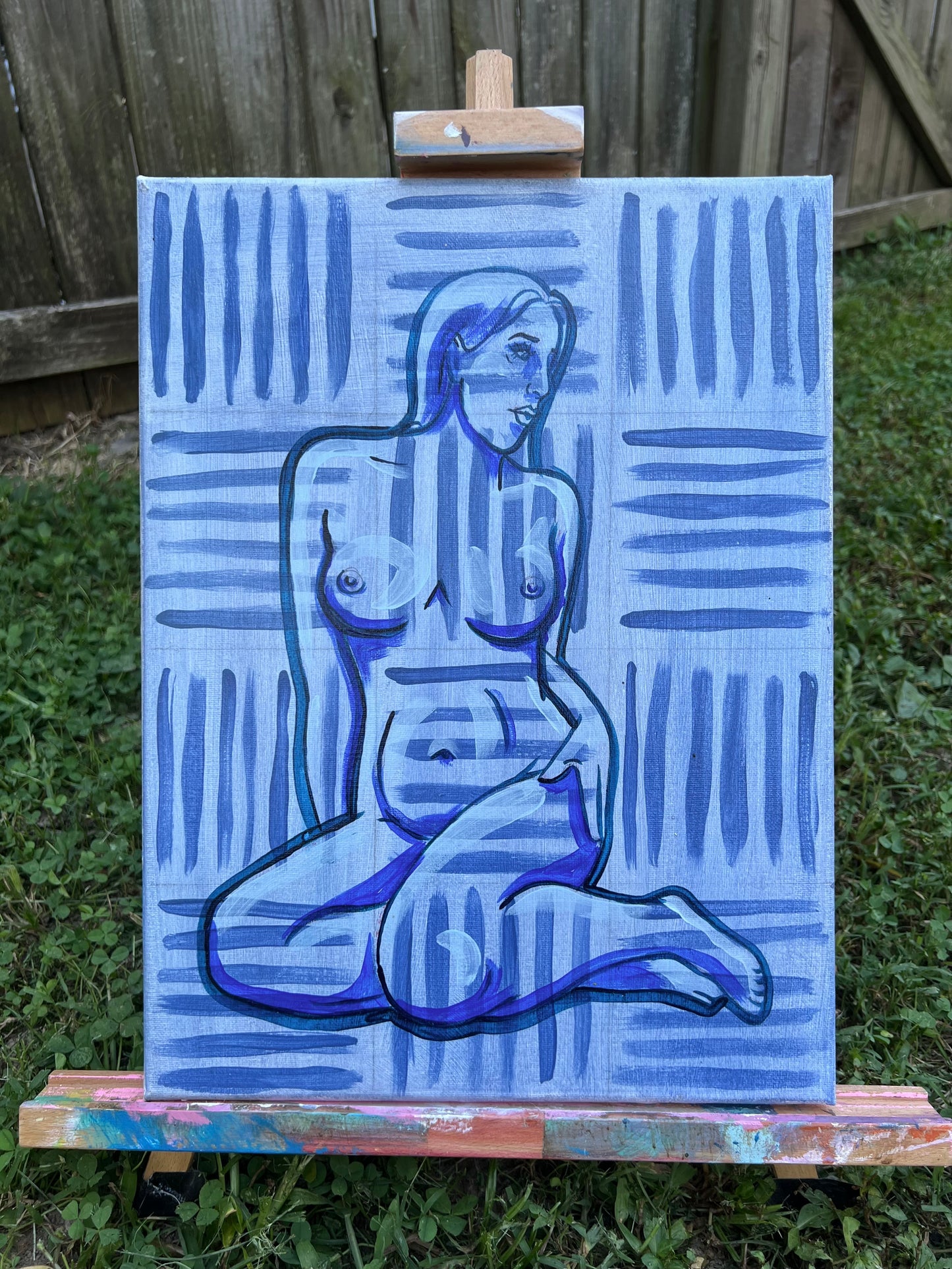 Nude in Blue