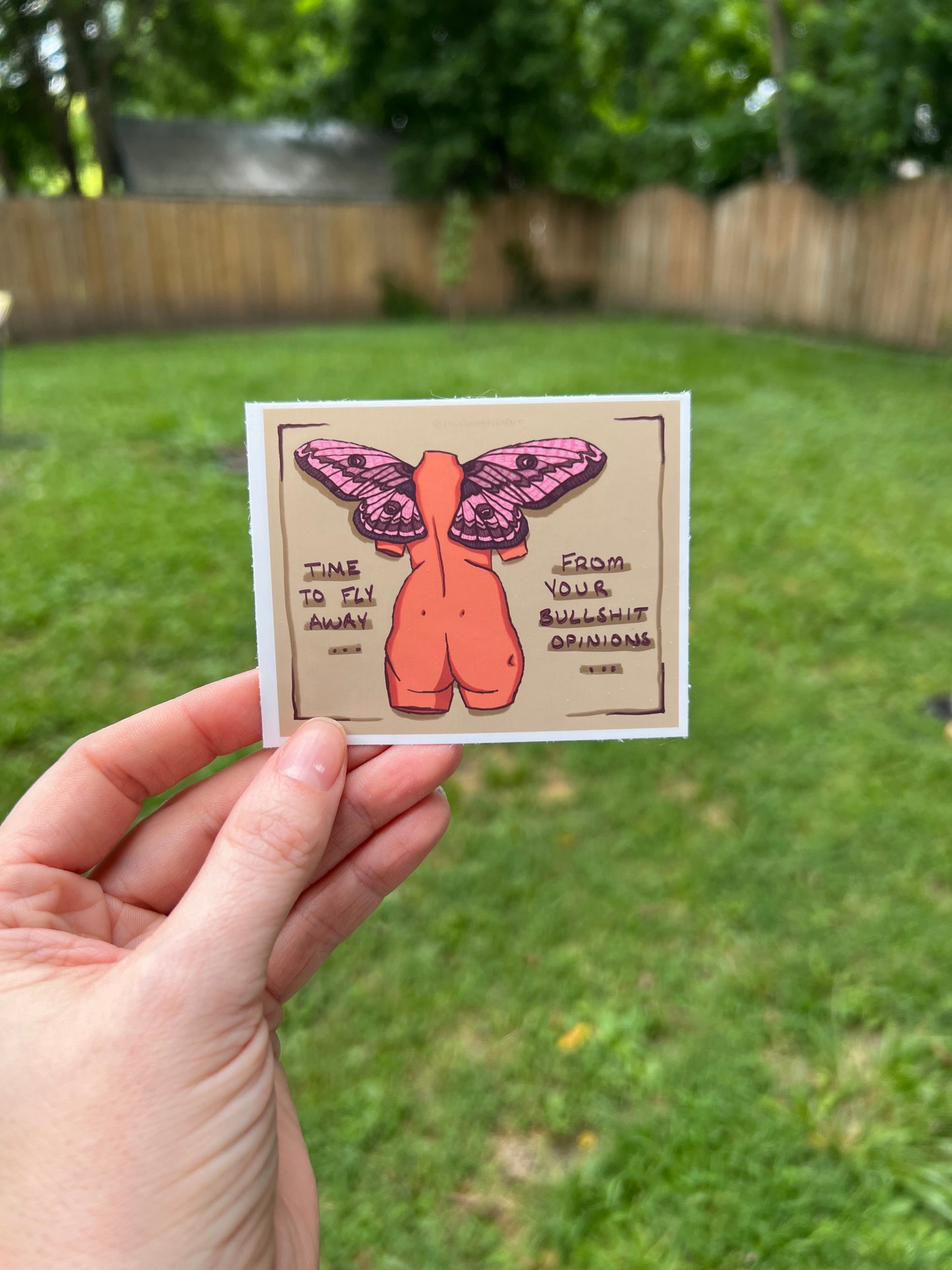 Fly Away - Sticker