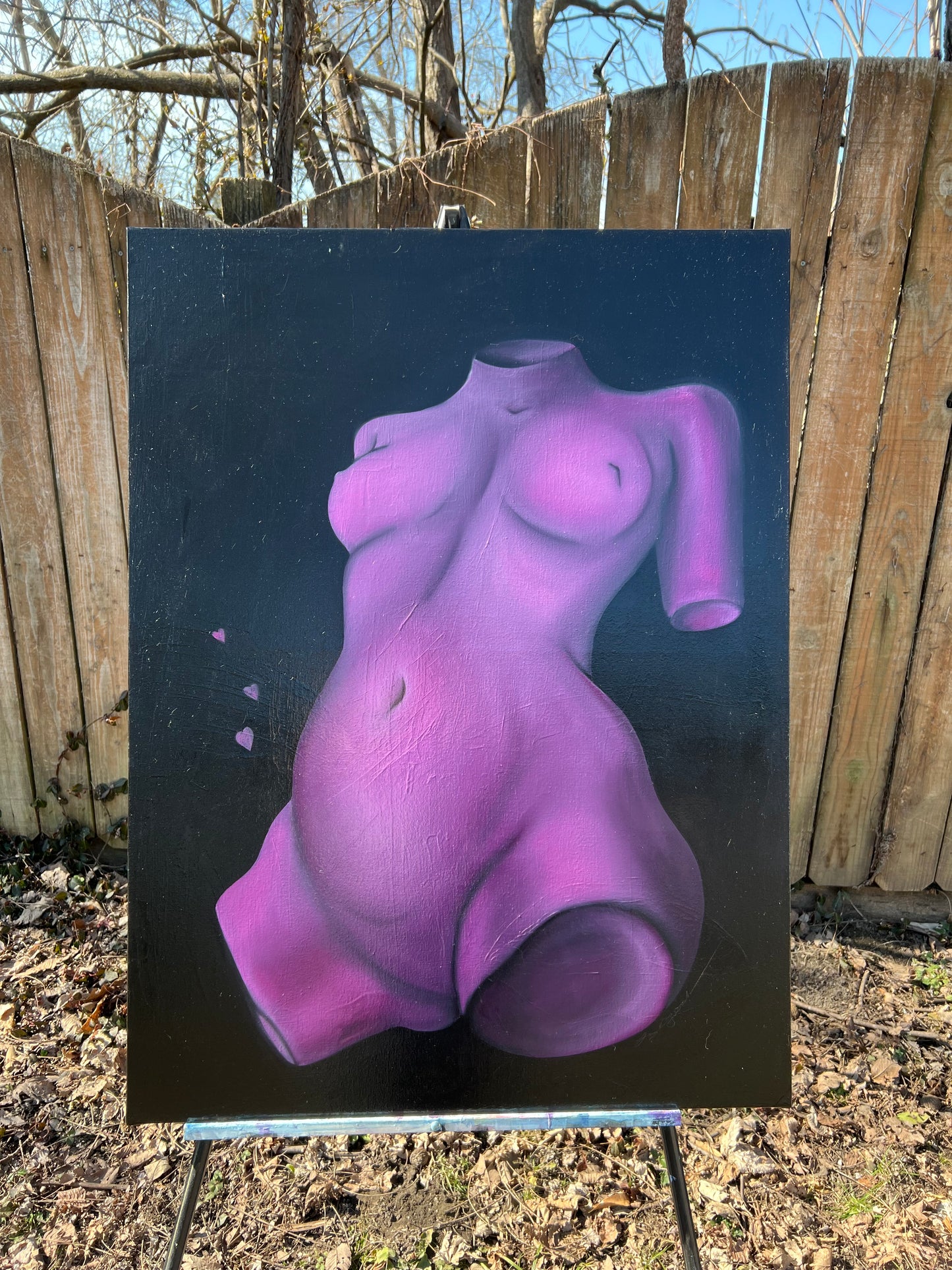 Pink Broken Statue