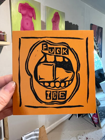 Fuck ICE print