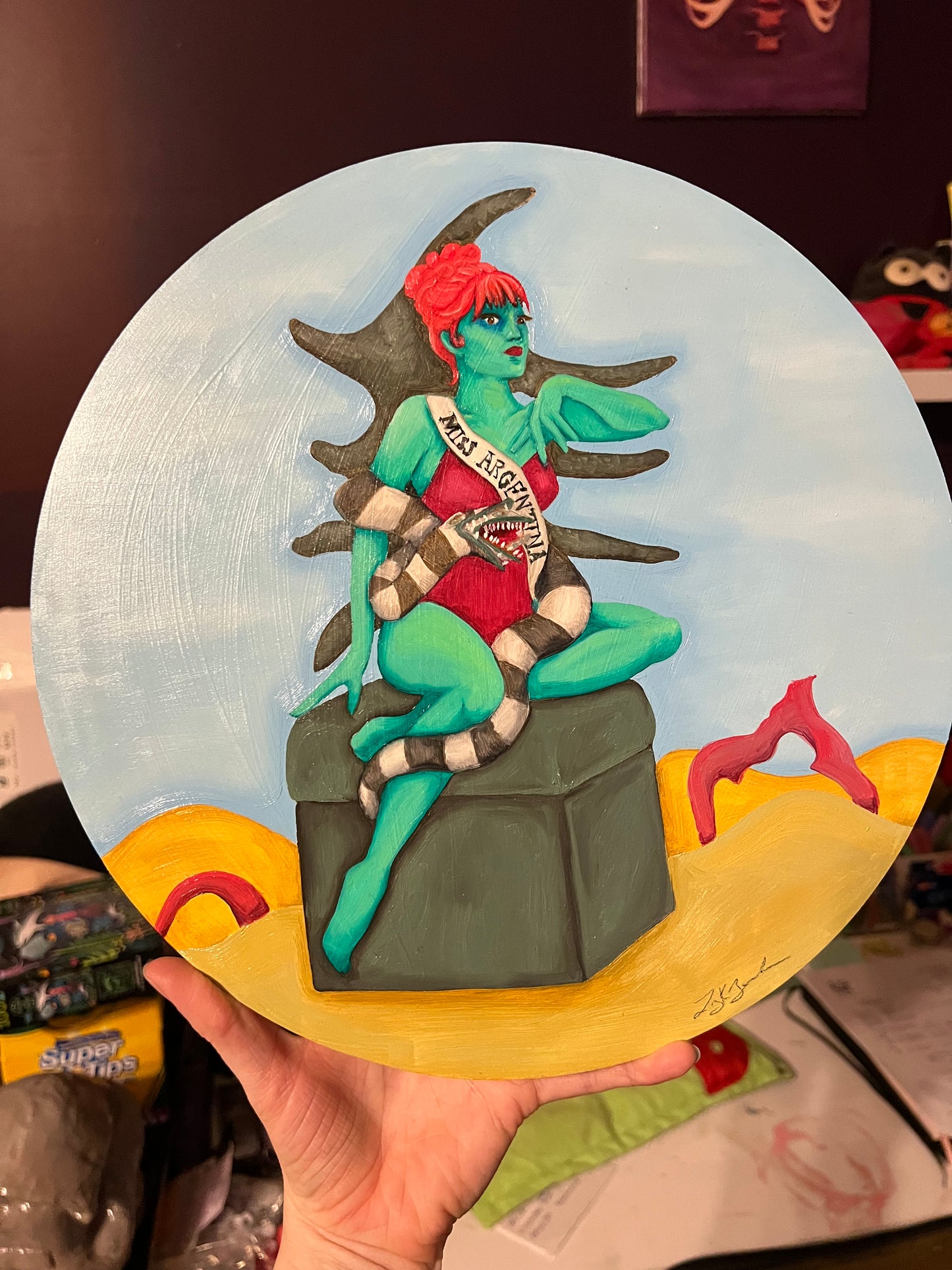 Miss Argentina Oil Painting