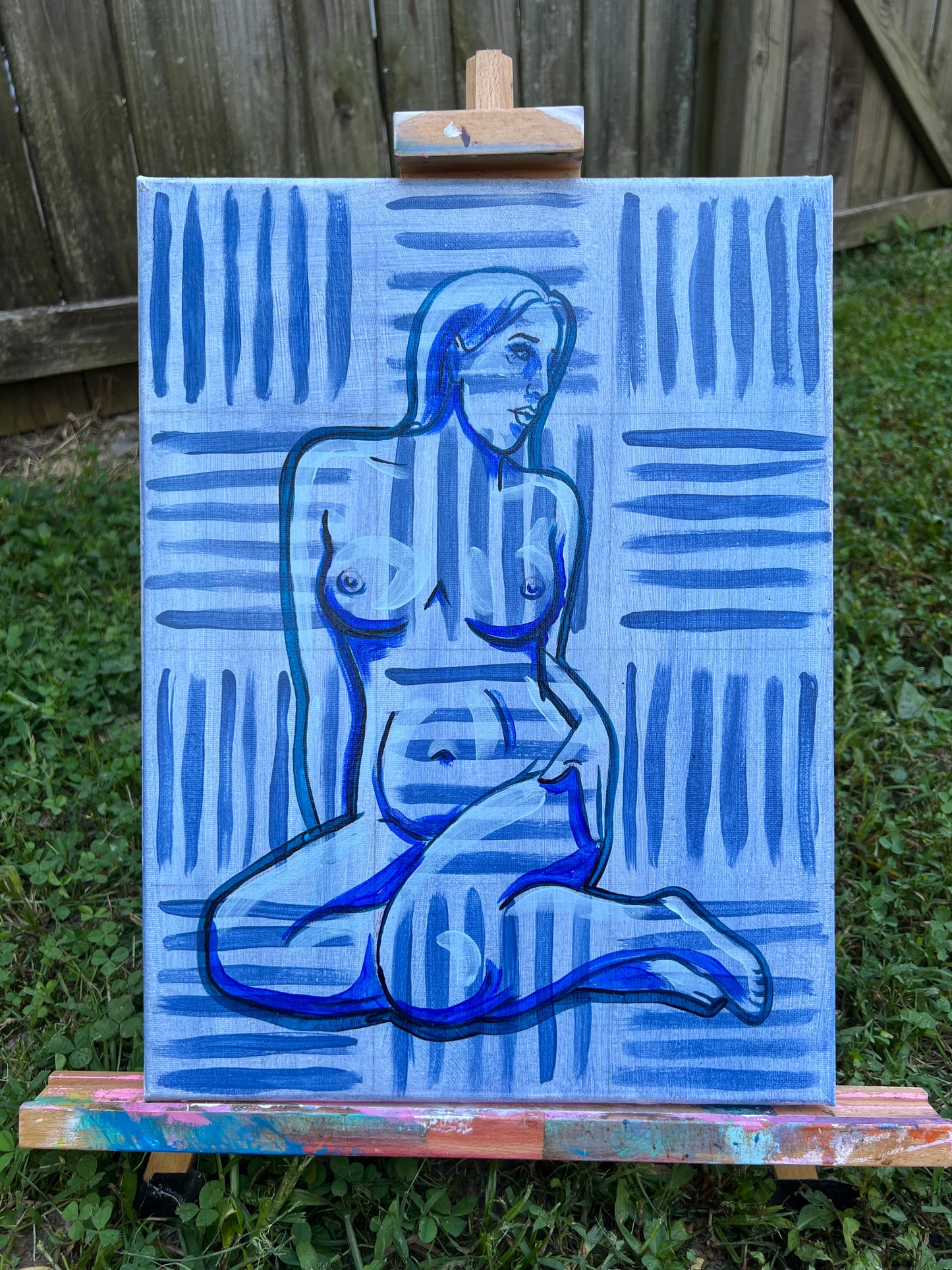 Nude in Blue