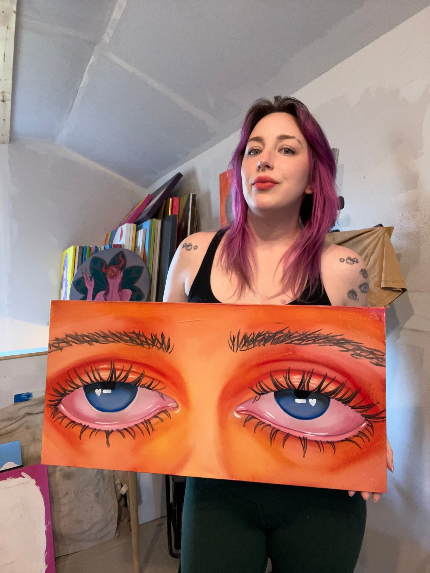 Blue on Orange