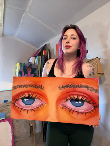 Blue on Orange