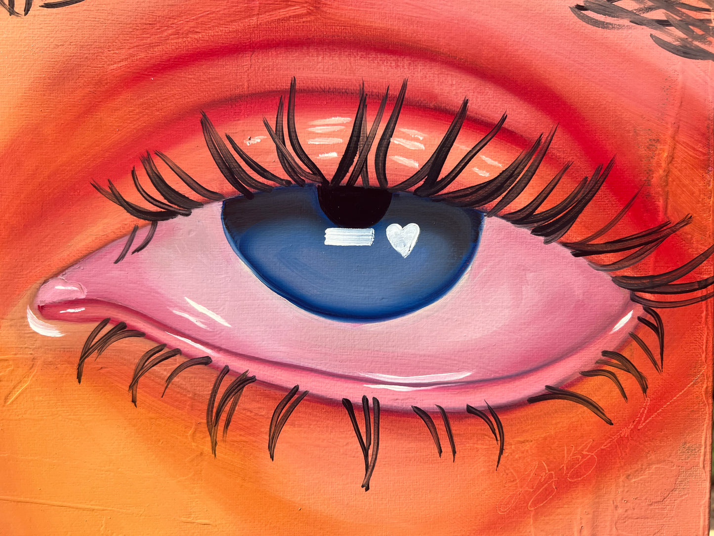 Blue on Orange
