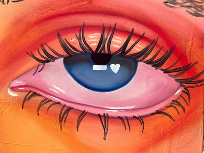 Blue on Orange