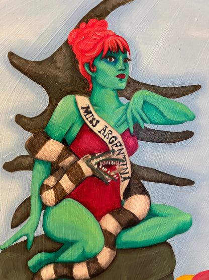 Miss Argentina Oil Painting