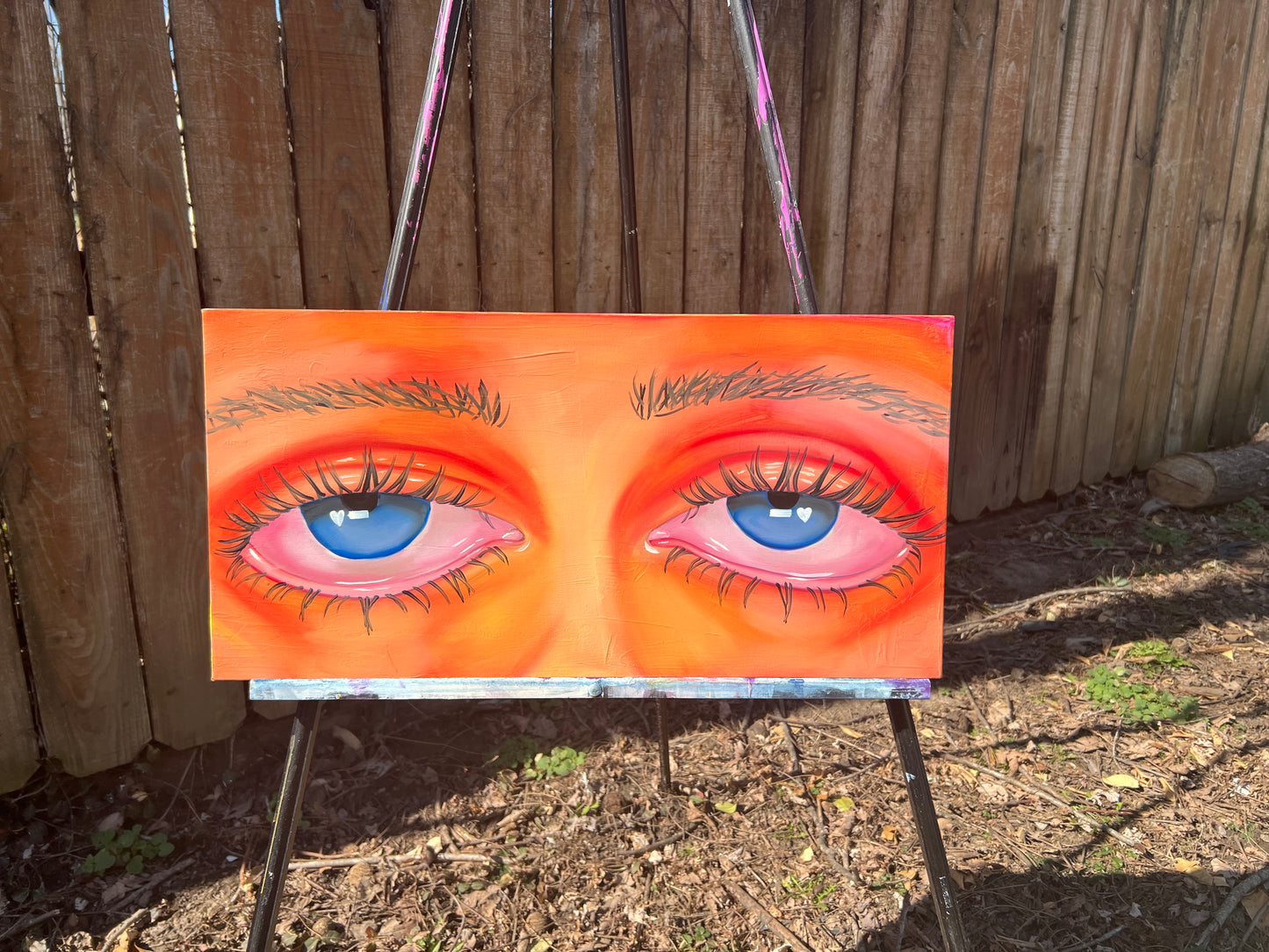 Blue on Orange