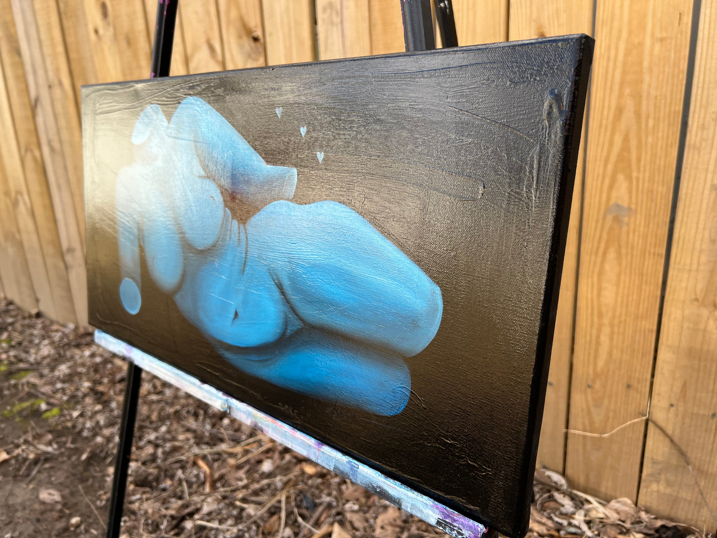 Blue Recline (on canvas)